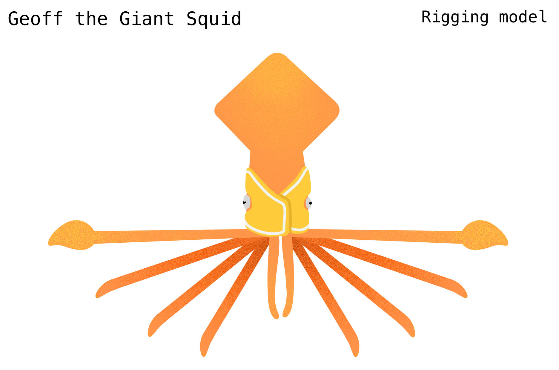 Geoff the Giant Squid Rigging Model Geoff the Giant Squid Rigging Model